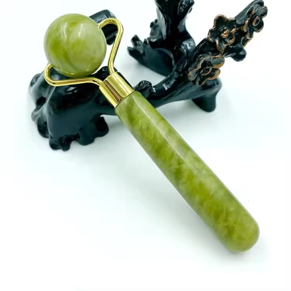 Set de Massage Facial en Jade 3-en-1