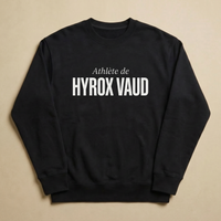 Noir - Athlete de - Hyrox Vaud Sweatshirt