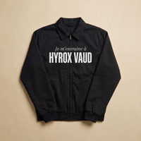 Noir - Je m'entraine a - Hyrox Vaud Veste