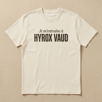 Blanc - Je m'entraine a - Hyrox Vaud Tee