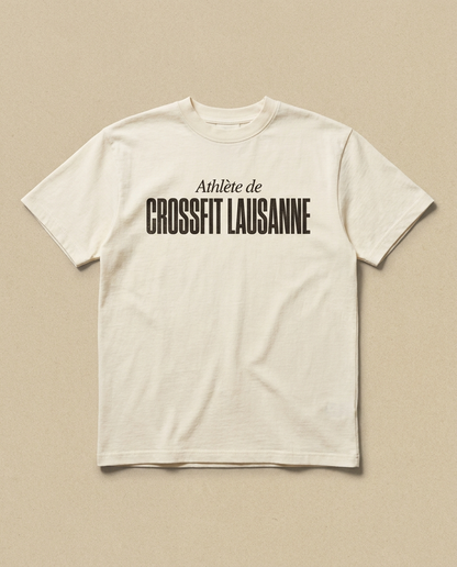 T-shirt blanc Crossfit Lausanne — Athlete de